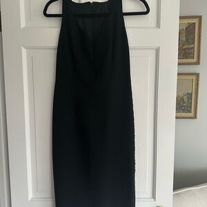Elie Tahari Classic Black Midi Dress
